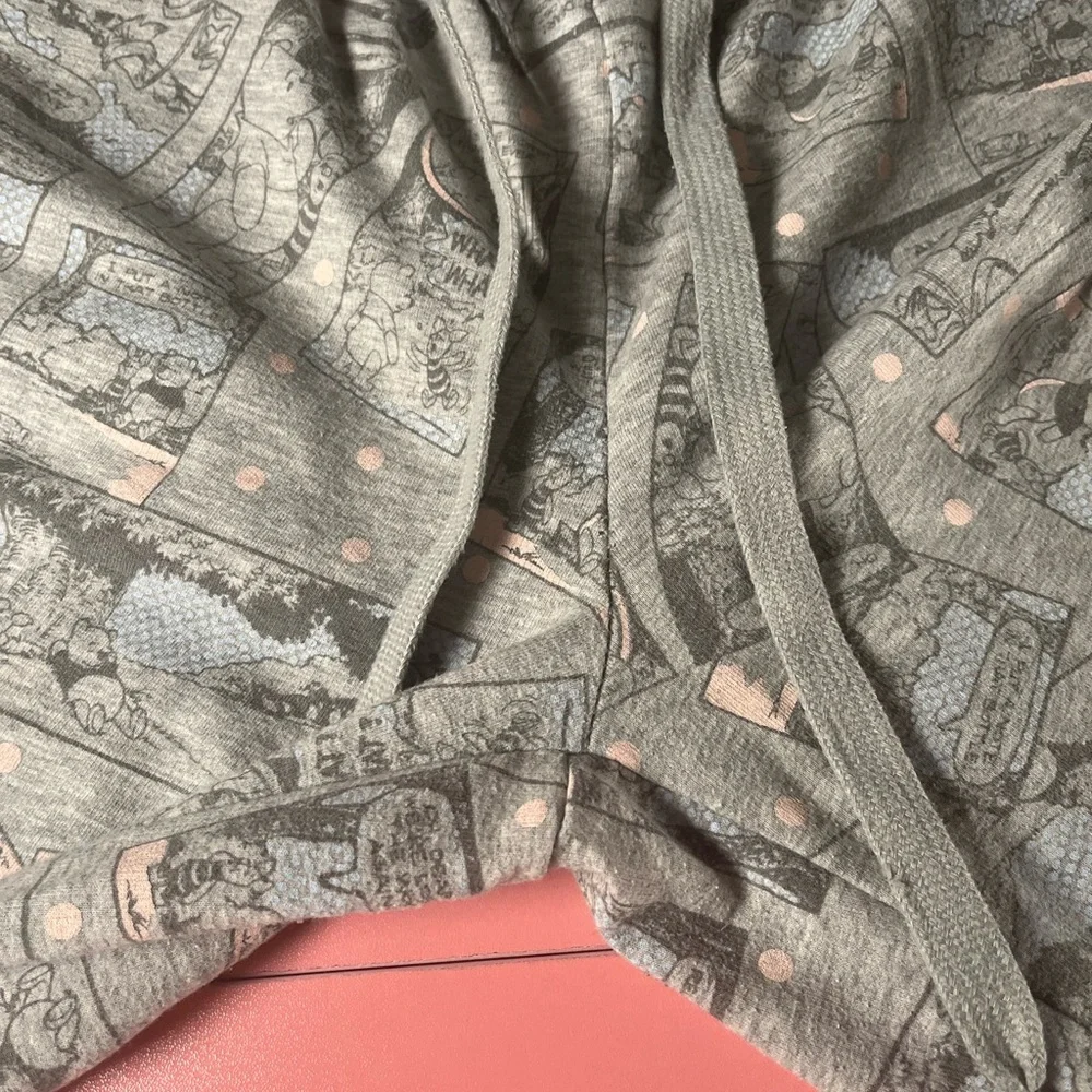 Disney‎ Winnie The Pooh pajama jogger sleep lounge pants Size small 4-6 in grey